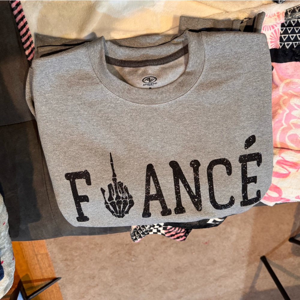 Gray “Engaged” Women's Sweatshirt